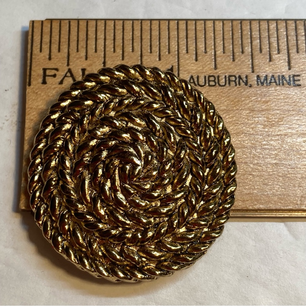 Vintage Black & Gold Shoe Clips 2 Pair - Picture 8 of 9